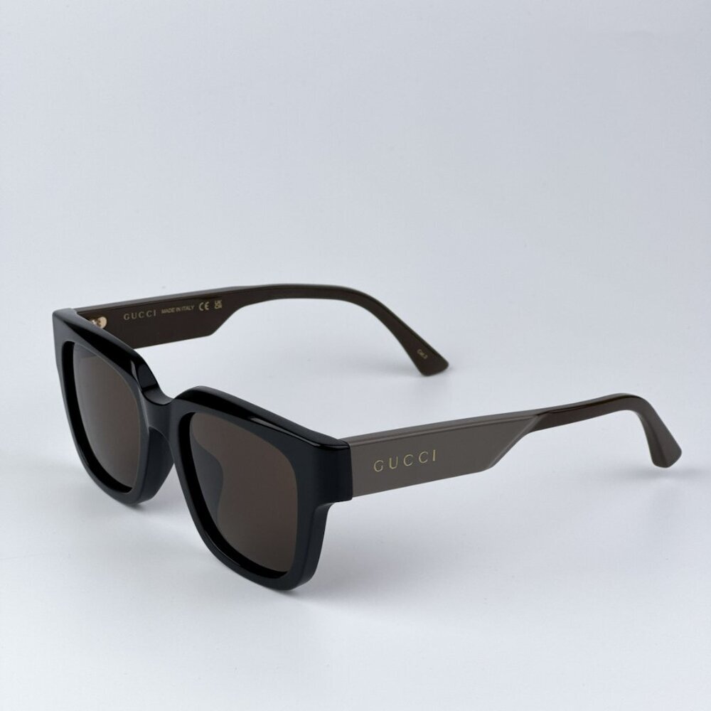 Gucci GG1670SK 004 BRAND NEW Sunglasses Black Green Brown Unisex Square